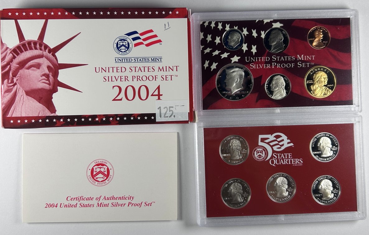 2004-S U.S. Mint Silver Proof Set (11-coins)
