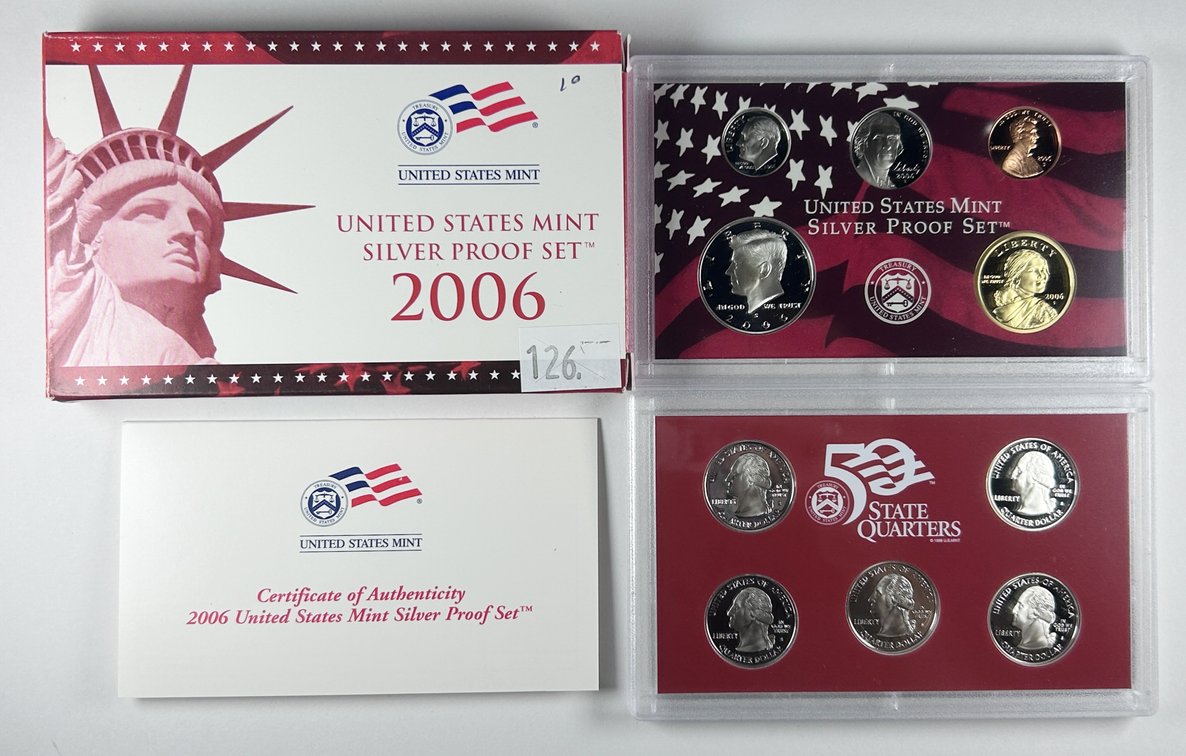 2006-S U.S. Mint Silver Proof Set (10-coins)