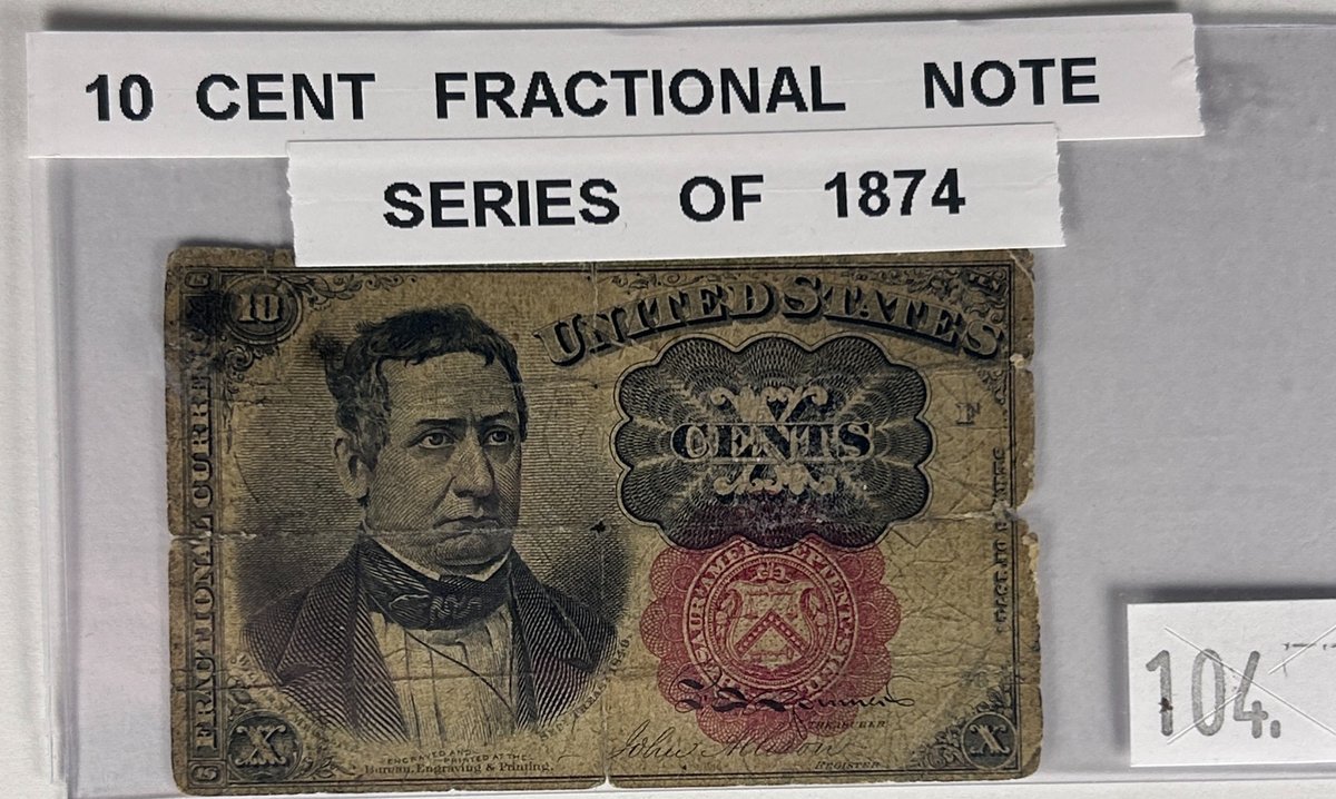 Series 1874 Ten-Cents Umited States Fractional Currency.