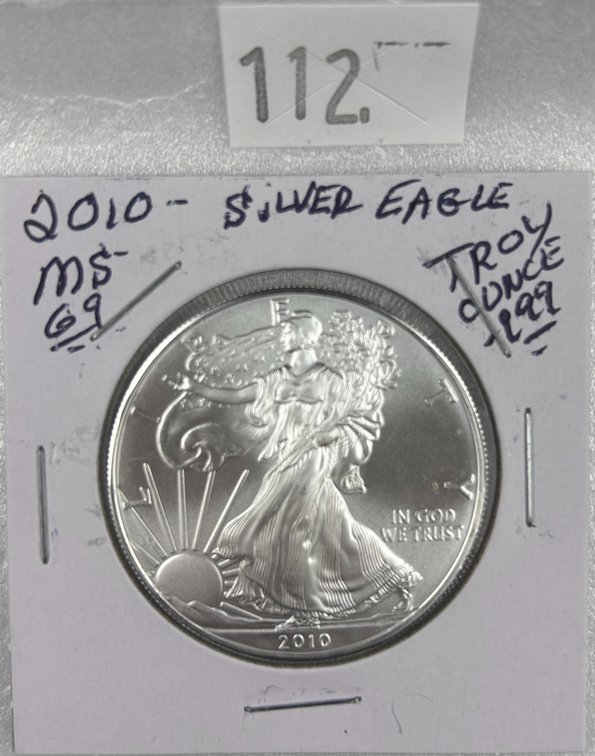 2010 Silver Eagle One Troy Oz. .999 Silver MS.
