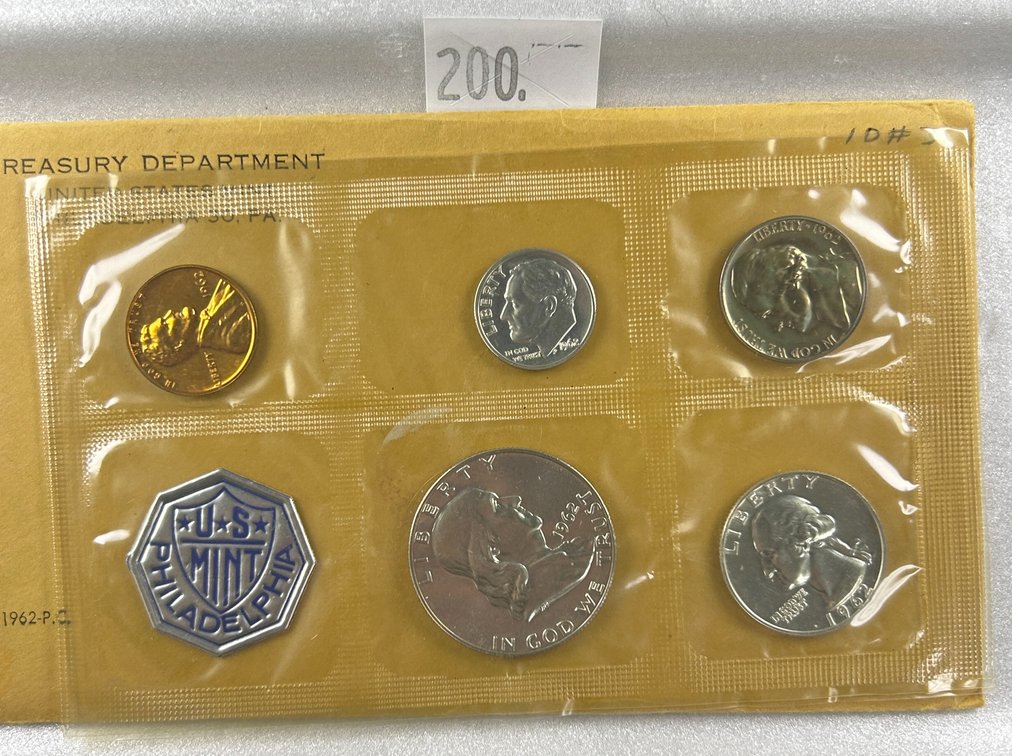 1962 U.S. Proof Set in original envelope.