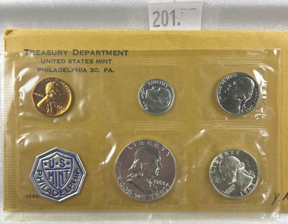 1963 U.S. Proof Set in original envelope.