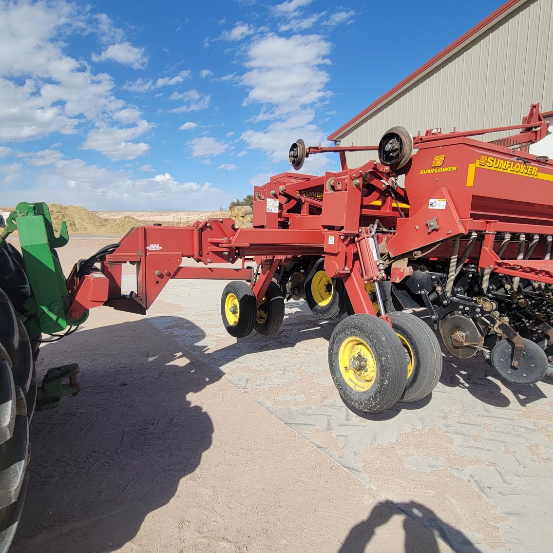 Image for Sunflower Drill and International Feed Truck