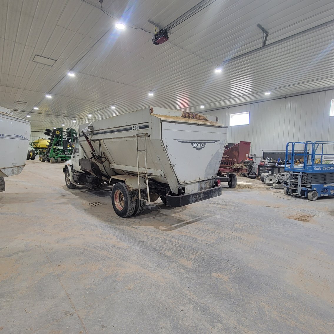 Image for Sunflower Drill and International Feed Truck