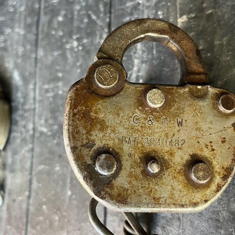 Image for Adlake C&NW Railroad Switch Locks with Keys