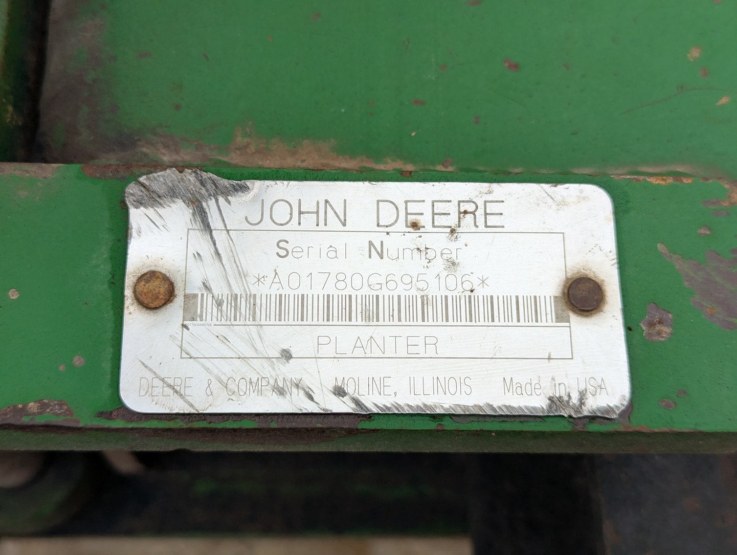 Image for Auction Time: 2002 John Deere 1780 16R22 Planter