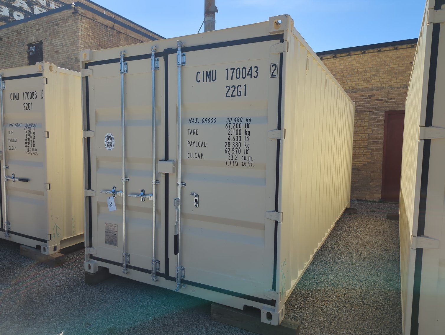 Image for (2) 20ft Shipping Containers