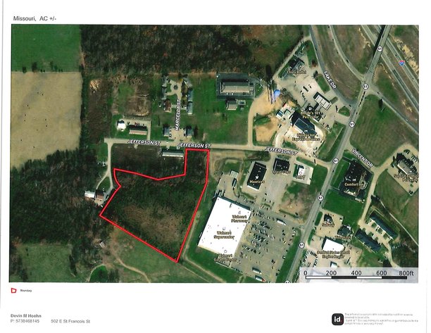 Image for 8.57 Acres +/- Jefferson St., Perryville, Missouri 63775, MLS# 24019967