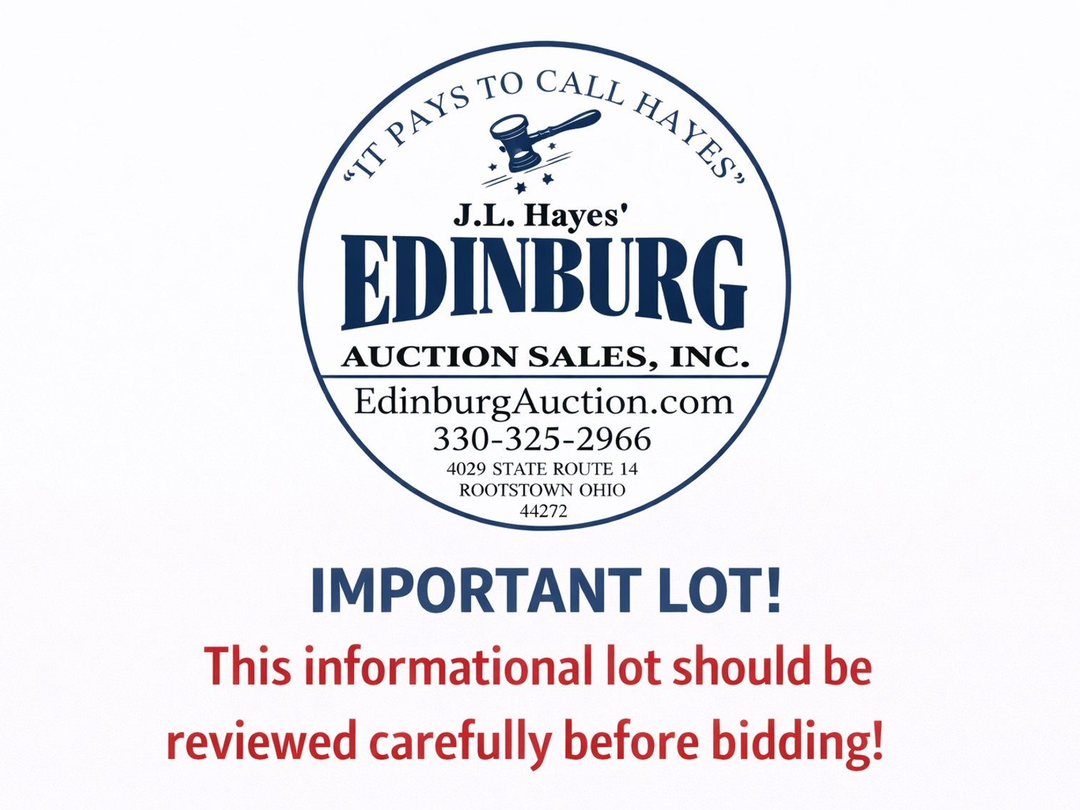 Image for MAY 19TH 2026 6:30PM ONLINE CONSIGNMENT AUCTION