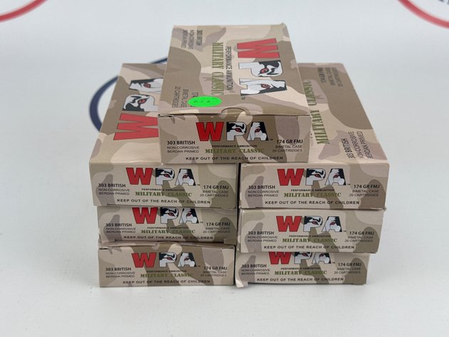 Image for WPA Military Classic .303 Brit Ammunition - 140 Rounds Total