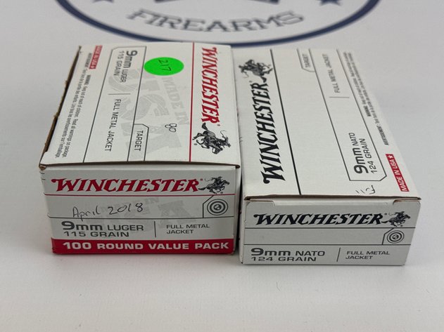 Image for Winchester Target 9 mm Ammunition - 130 Rounds Total