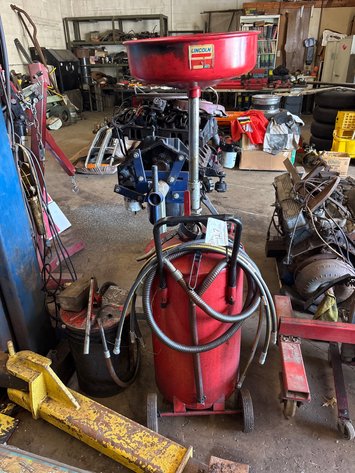 Image for Lincoln oil drain tank and grease pump bucket