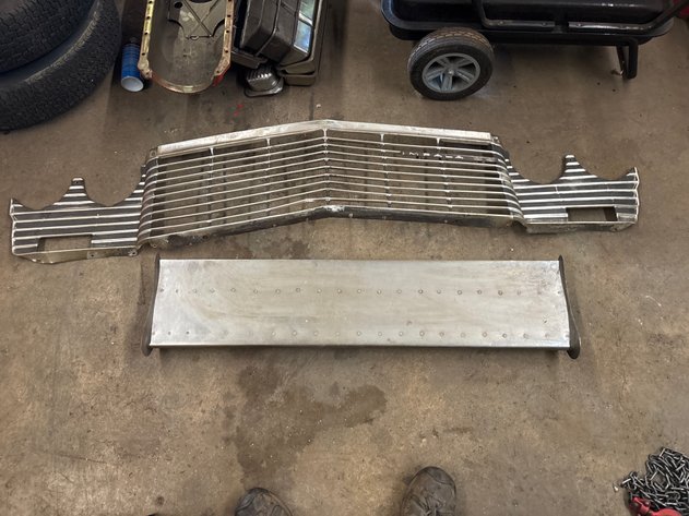 Image for Vintage wheels and tires with Impala grill and spoiler