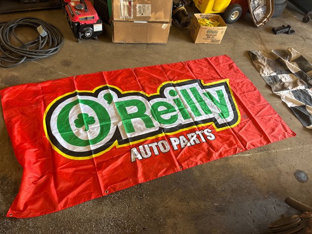 Image for Nascar wall hanger, pez dispensers, (2) flags, and box of posters