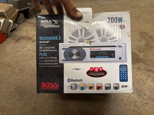 Image for New boss marine radio and speakers