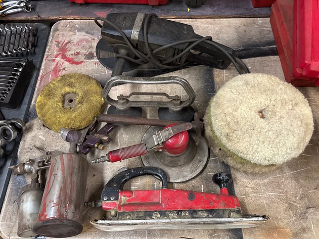 Image for Buffer, sander, (2) spray guns