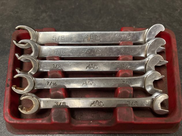 Image for (1) Mac Tools SAE Flair nut wrench set of (5)
