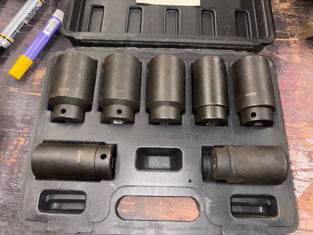 Image for 3/8 drive metric impact sockets