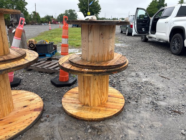 Image for D4b. (2) wooden spools