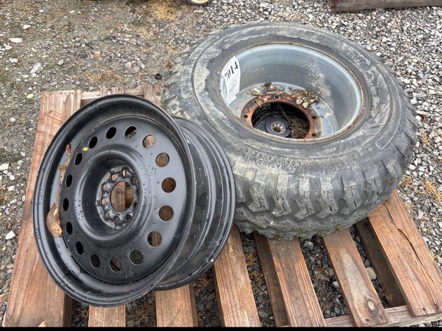 Image for D1. Trans trac lt 12-16.5 tubeless tire and rim