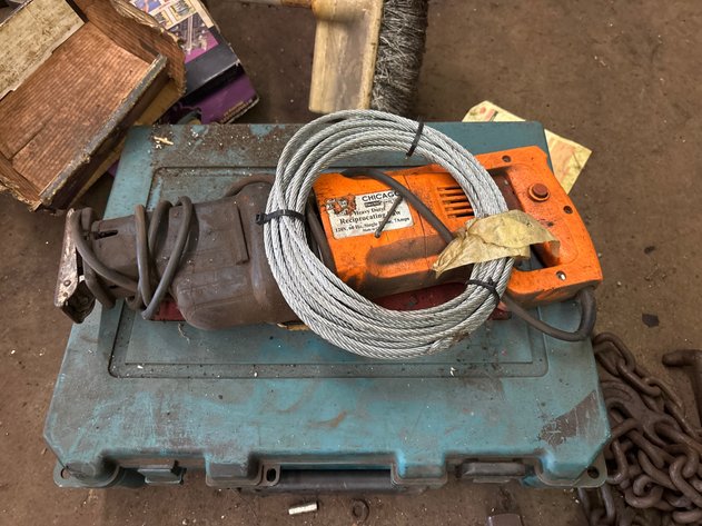 Image for Chicago reciprocating saw, radiator tester, steel cable