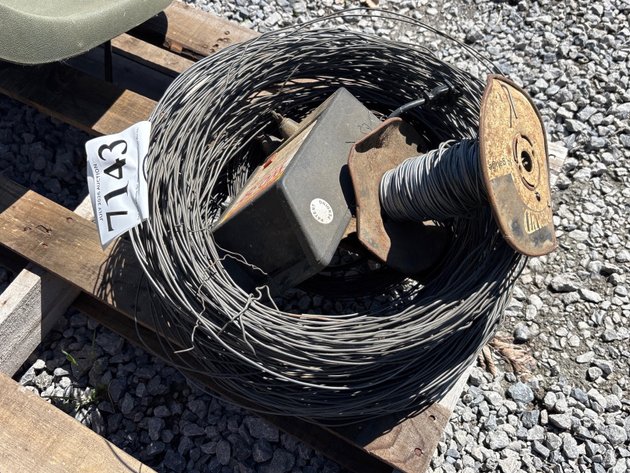 Image for D1. Electric fence box and wire