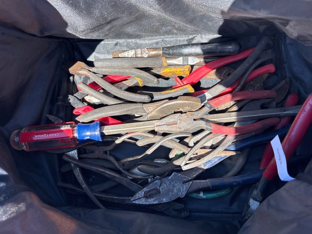 Image for D1. Dewalt bag filled with misc tools