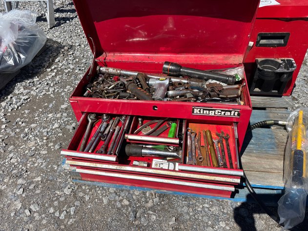 Image for D2. King craft tool box filled with misc tools