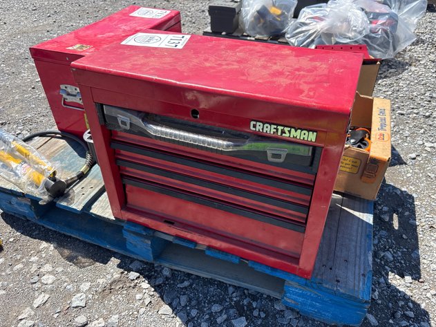 Image for D1. Craftsman toolbox with misc tools