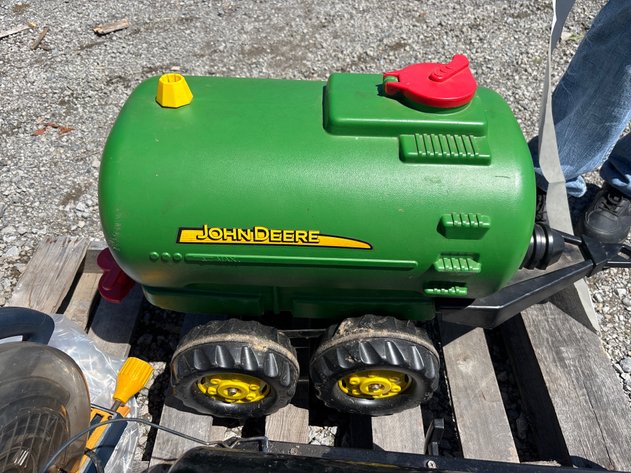 Image for D1. Kids John Deere pull behind toy
