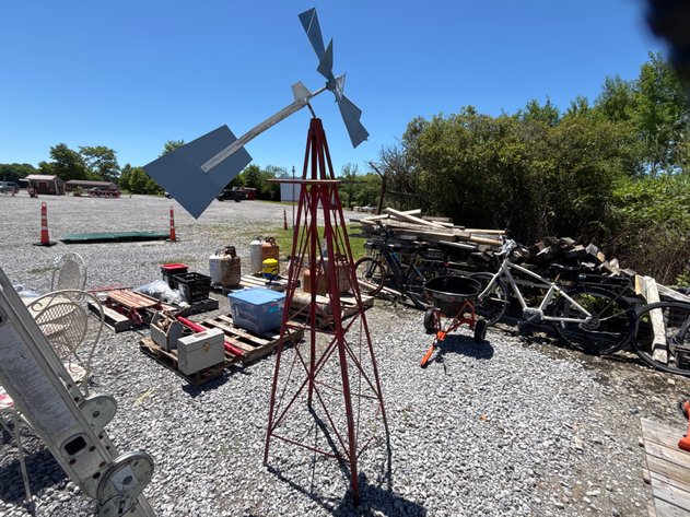 Image for D1. Decorative steel windmill