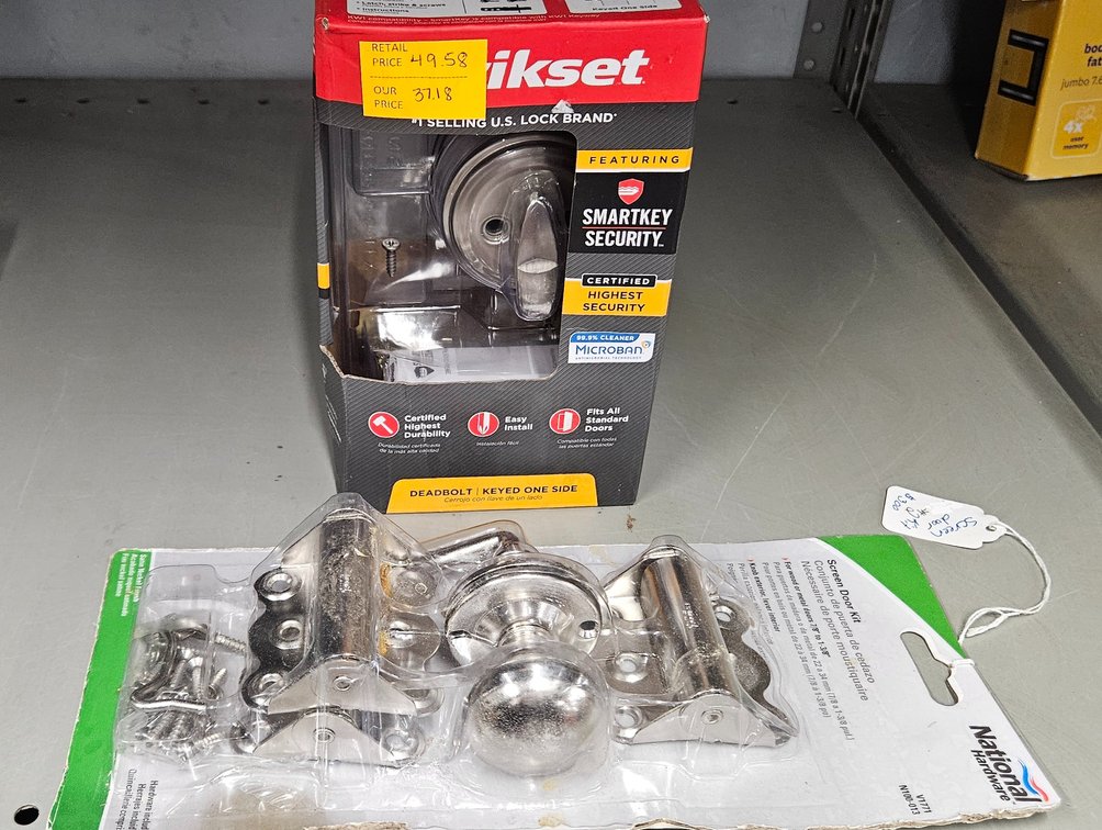 Single-Cylinder Deadbolt and Screen Door Kit