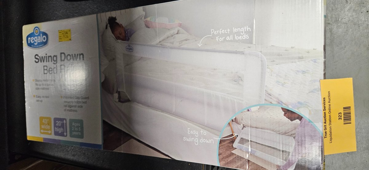 Regalo Swing Down Steel Bed Rail, 43 x 20 in