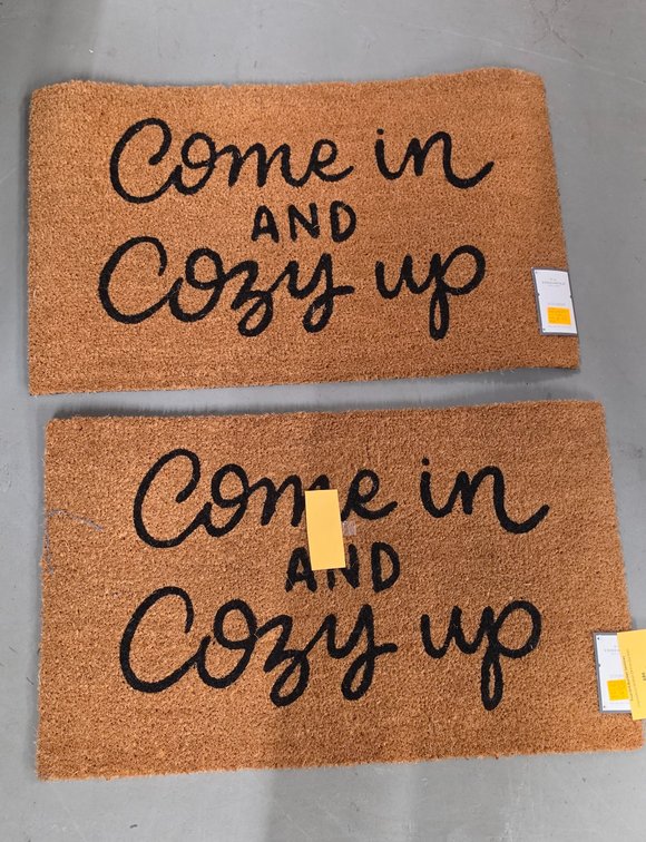 Threshold "Come in AND cozy up" Coir Doormats