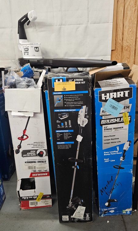 Assorted Used Leaf Blowers & Weedeaters