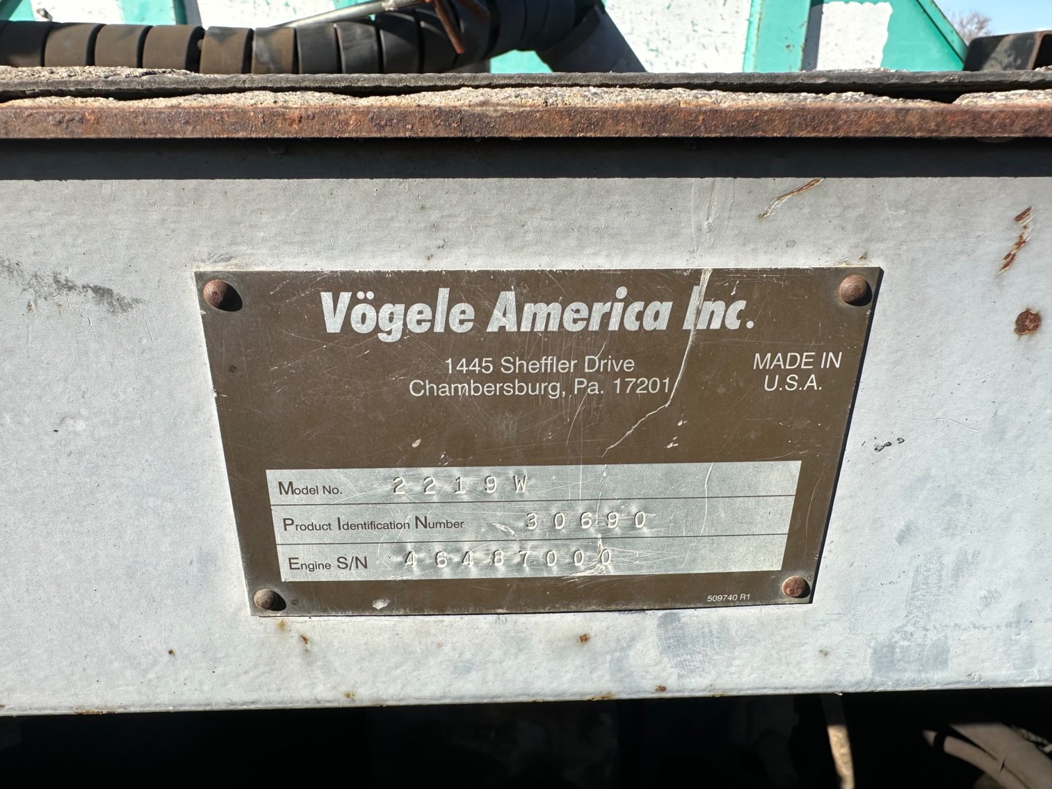 Image for 2006 Vogele 2219W Paver