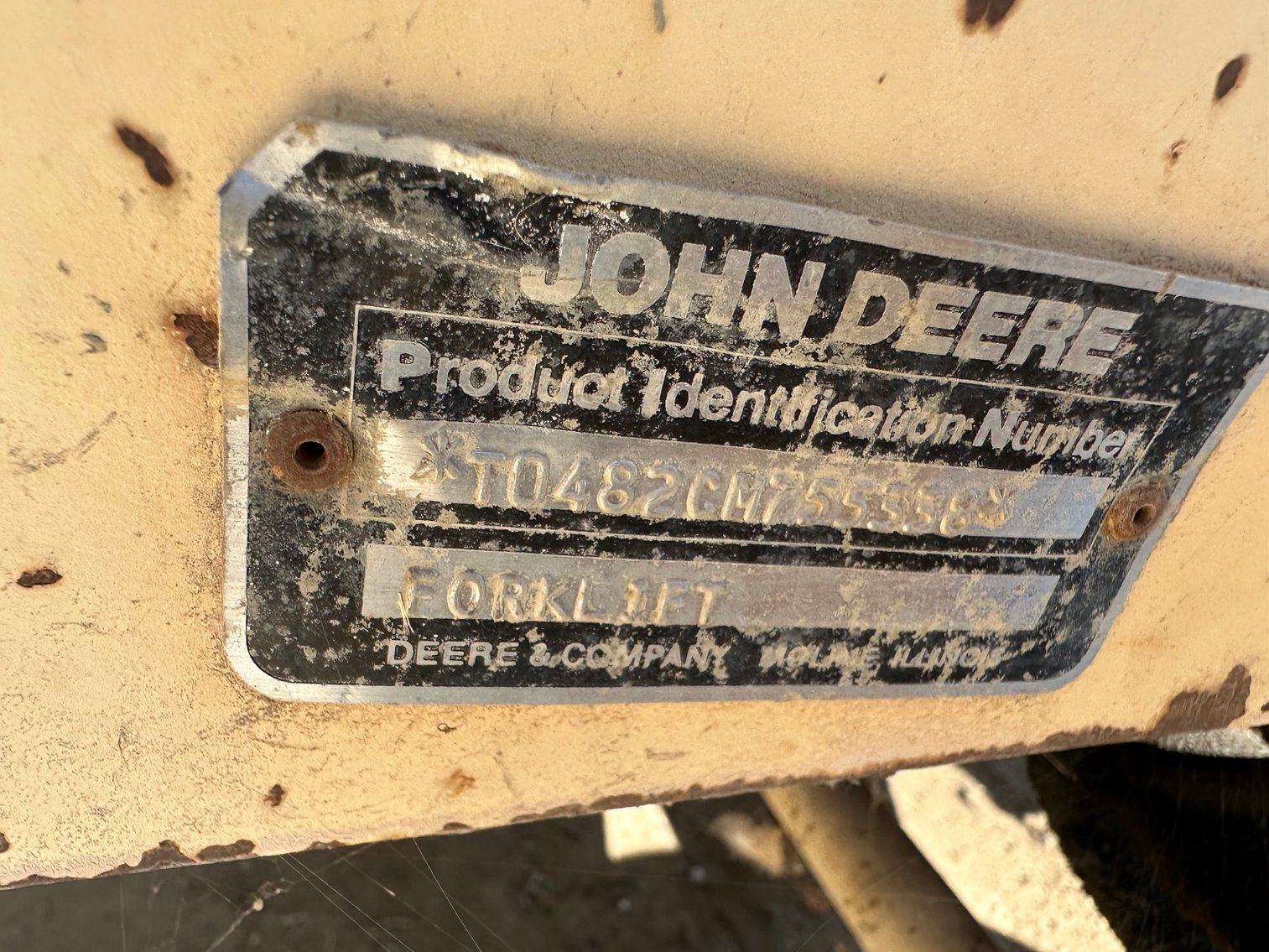 Image for John Deere 482C Rough Terrain Forklift