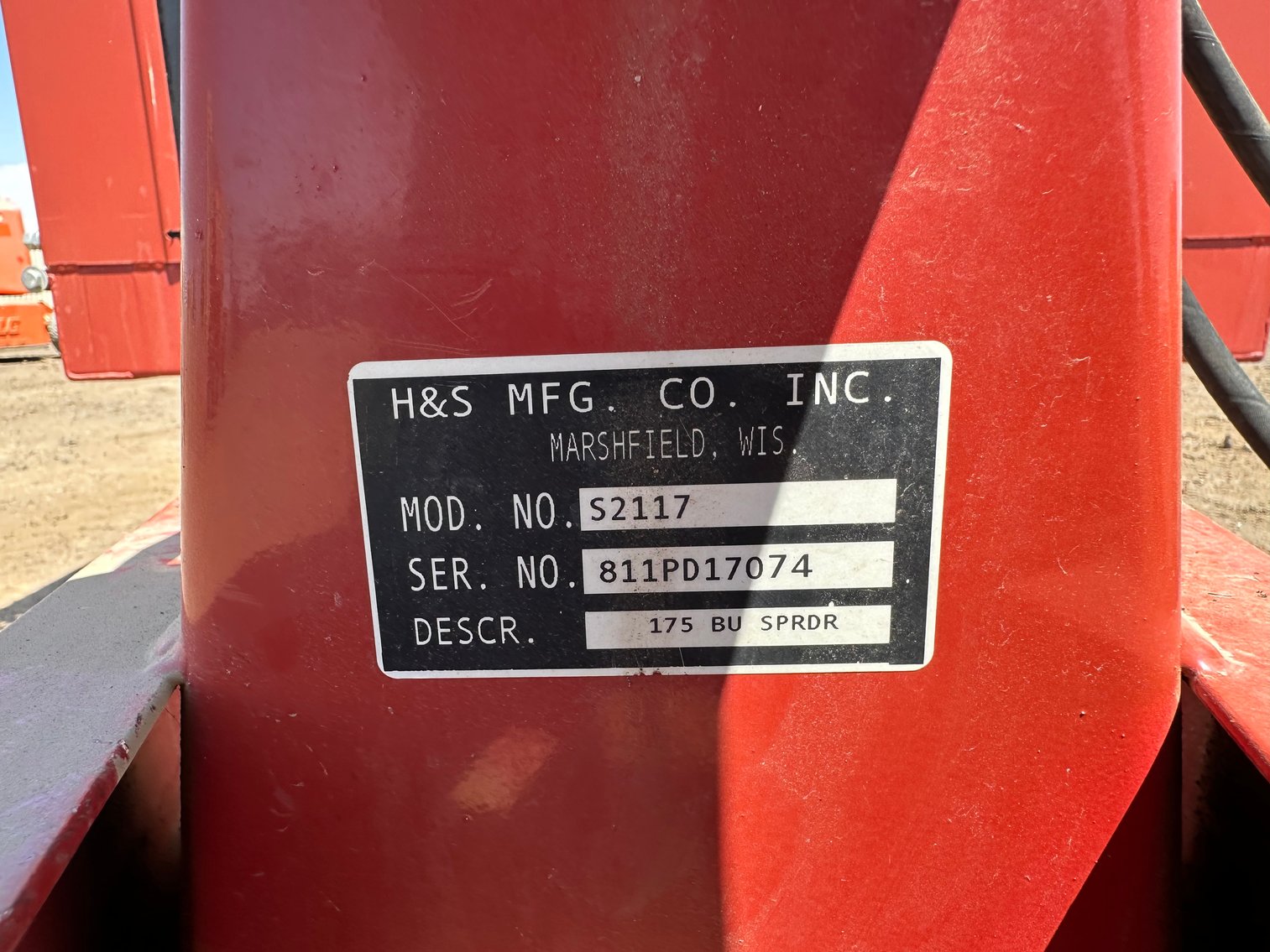 Image for H&S S2117 175 BU Manure Spreader