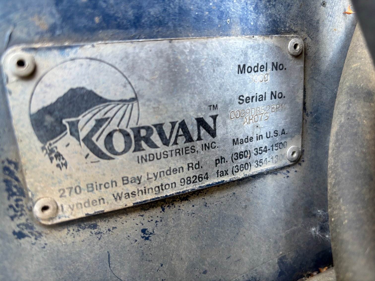 Image for 2000 Korvan 3000 Harvester