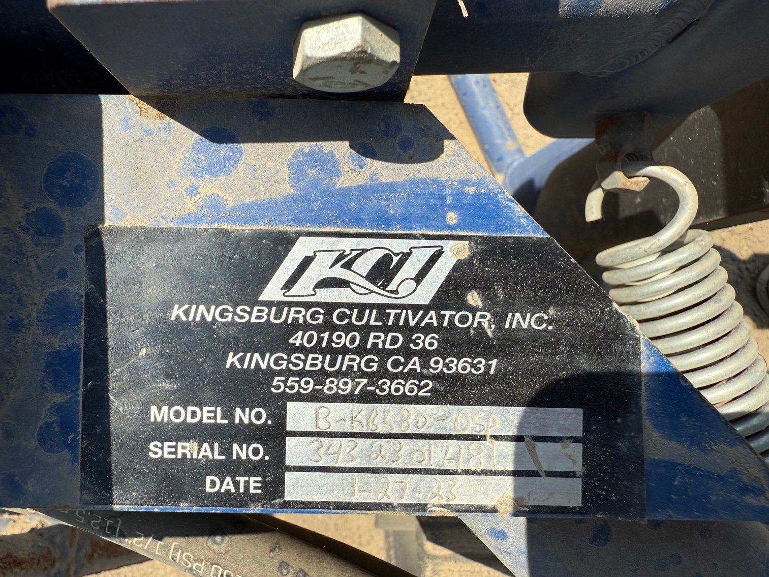 Image for 2023 KCI BKBB80OSP 3 pt Sweeper