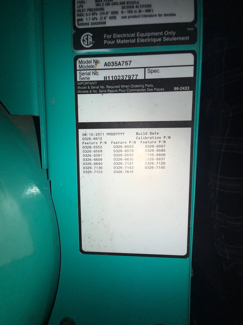 Image for Cummins Onan RS30000  Standby Generator