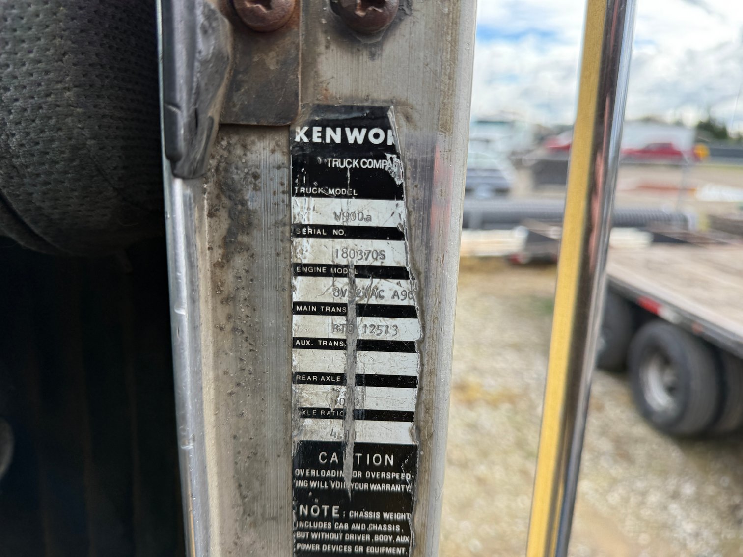 Image for 1979 Kenworth W900A T/A Cab and Chassis