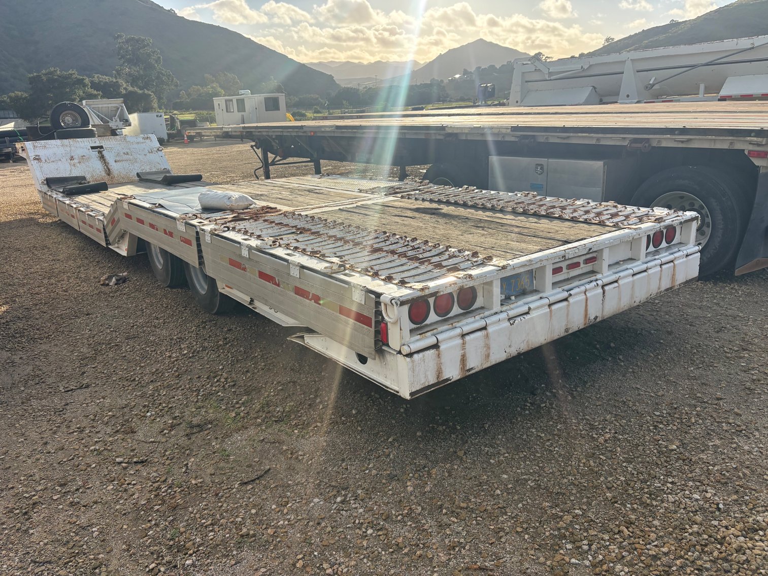 Image for Wilson Drop Deck Trailer with hydraulic tail and winch