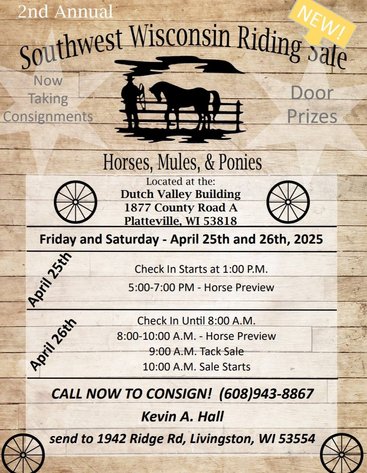 Image for Southwest Wisconsin Riding Horse Sale