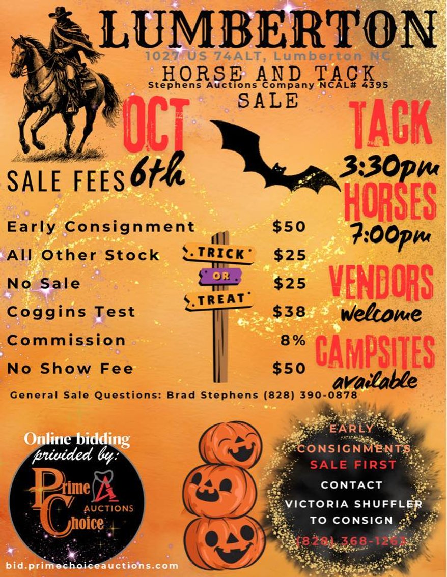 Image for Lumberton Horse and Tack Auction, October 2025