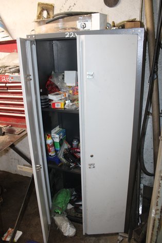 Image for Cabinet and contents: tools