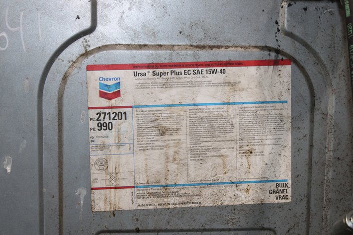 Image for Tank of 15W-40 with Pum & hose reel, 110 gallon