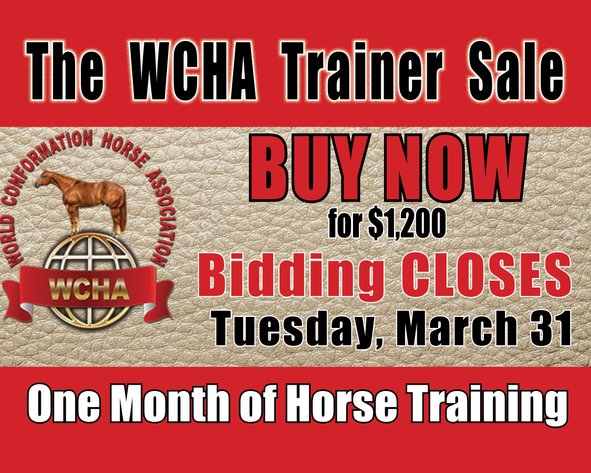 Image for 2026 WCHA Trainer Sale