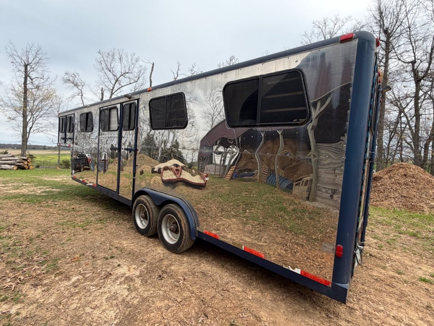 Image for 1997 GRAND PRIX 30' GOOSENECK LIVESTOCK TRAILER