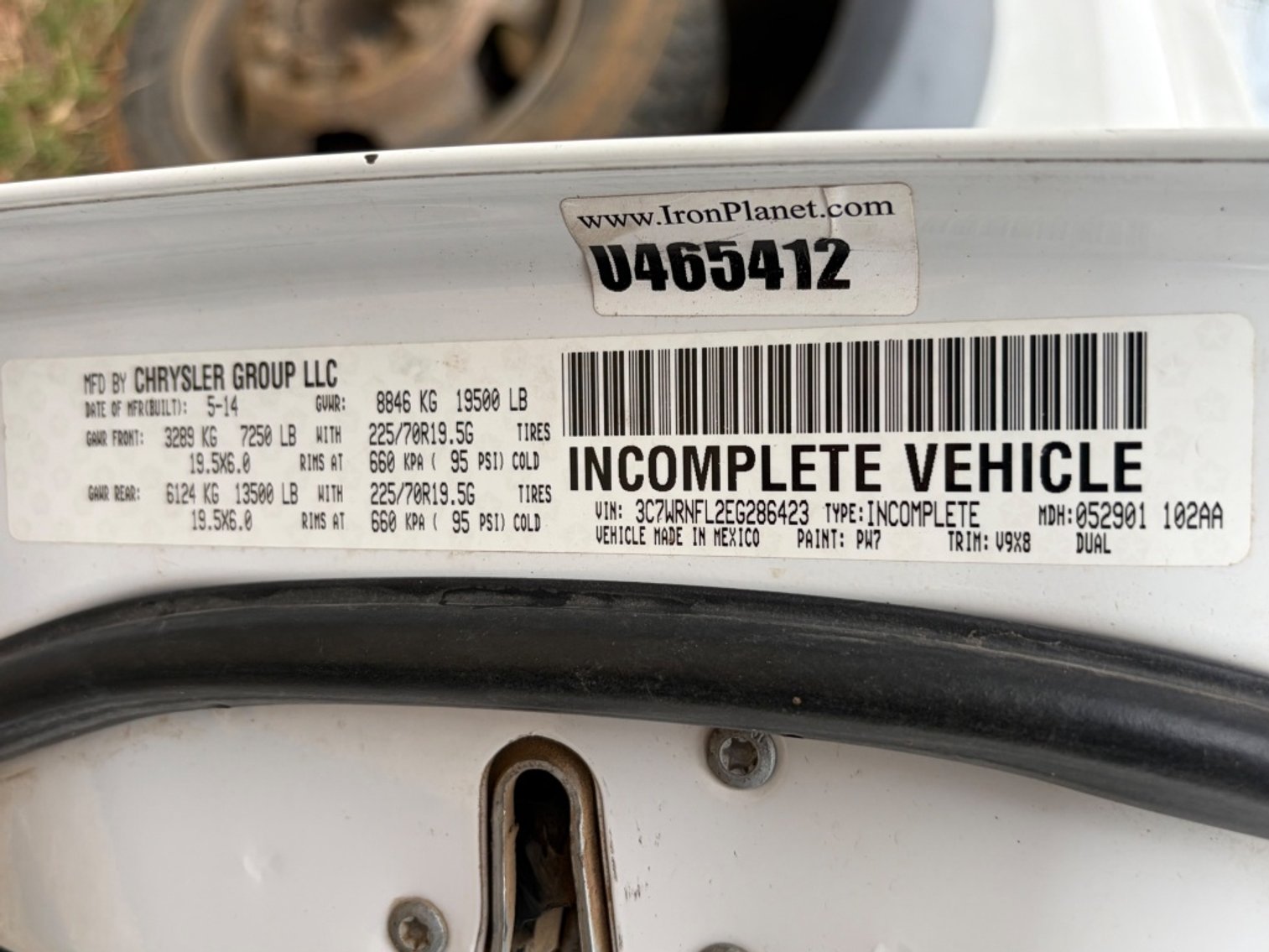 Image for 2014 DODGE RAM 5500 FLATBED TRUCK